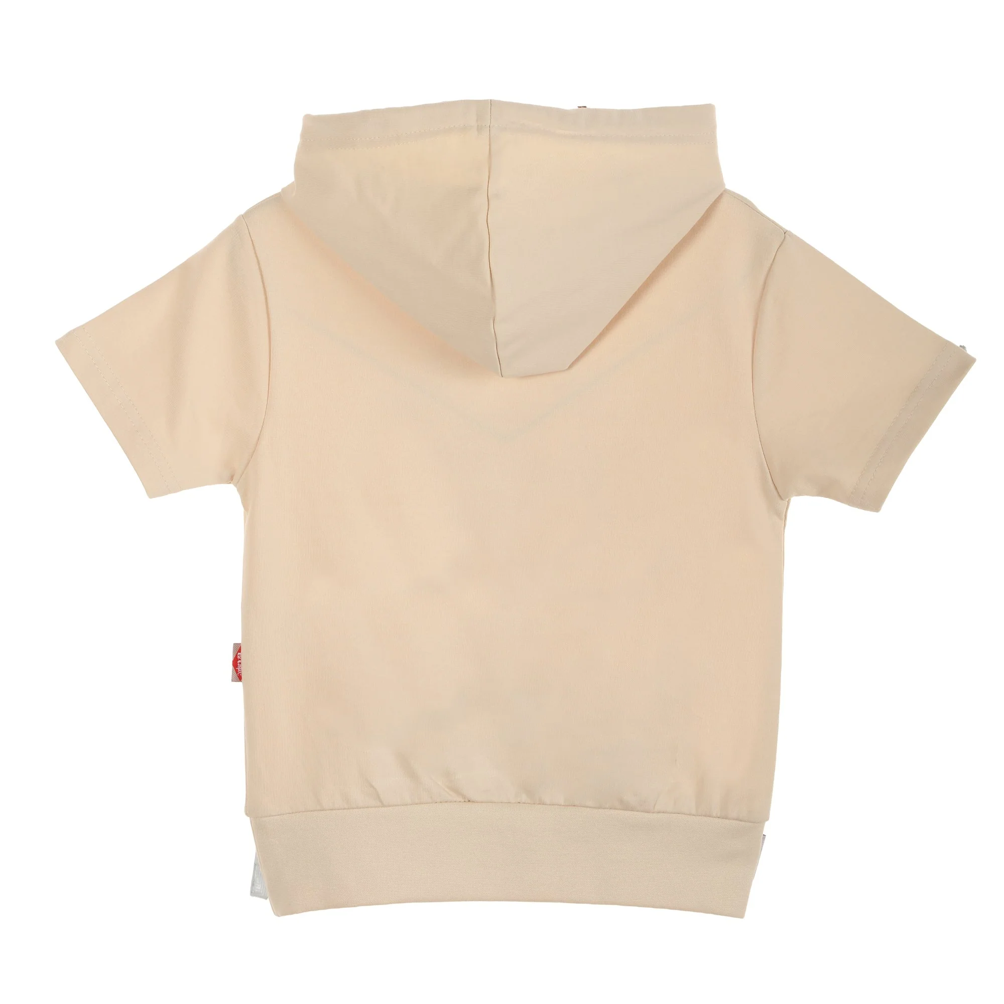 Tee shirt avec capuche - Beige - Image 2