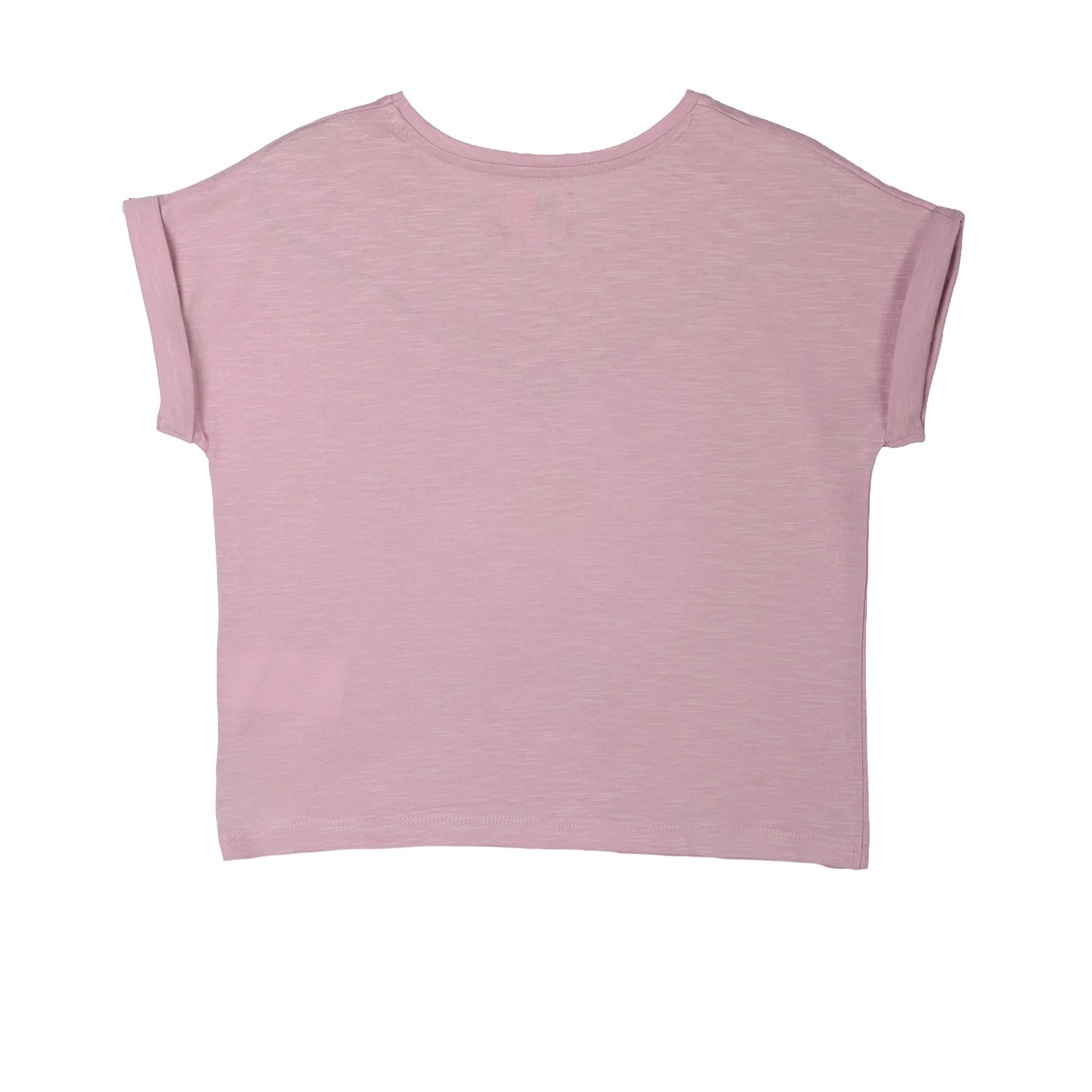 Tee shirt avec noeud et macramé - Violet - Image 2