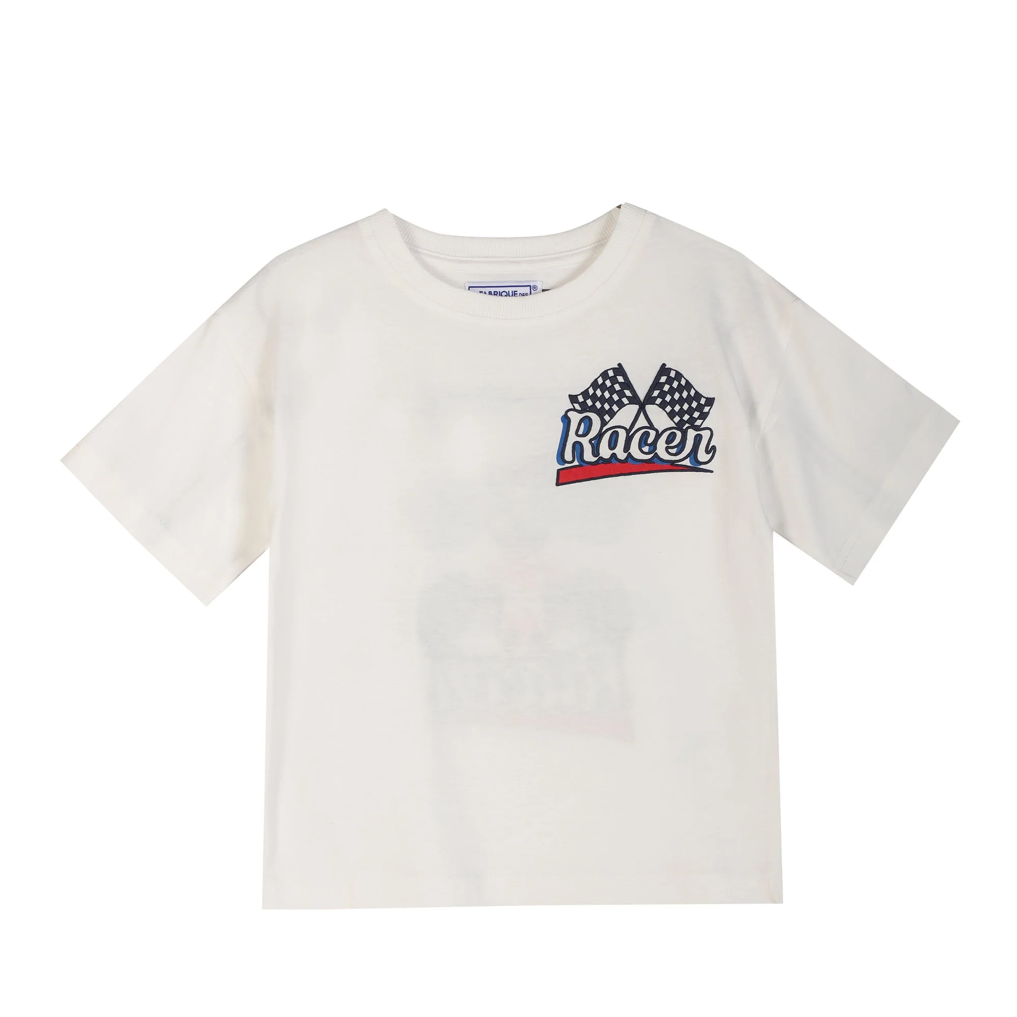 Tee shirt manche courte avec animation - Blanc