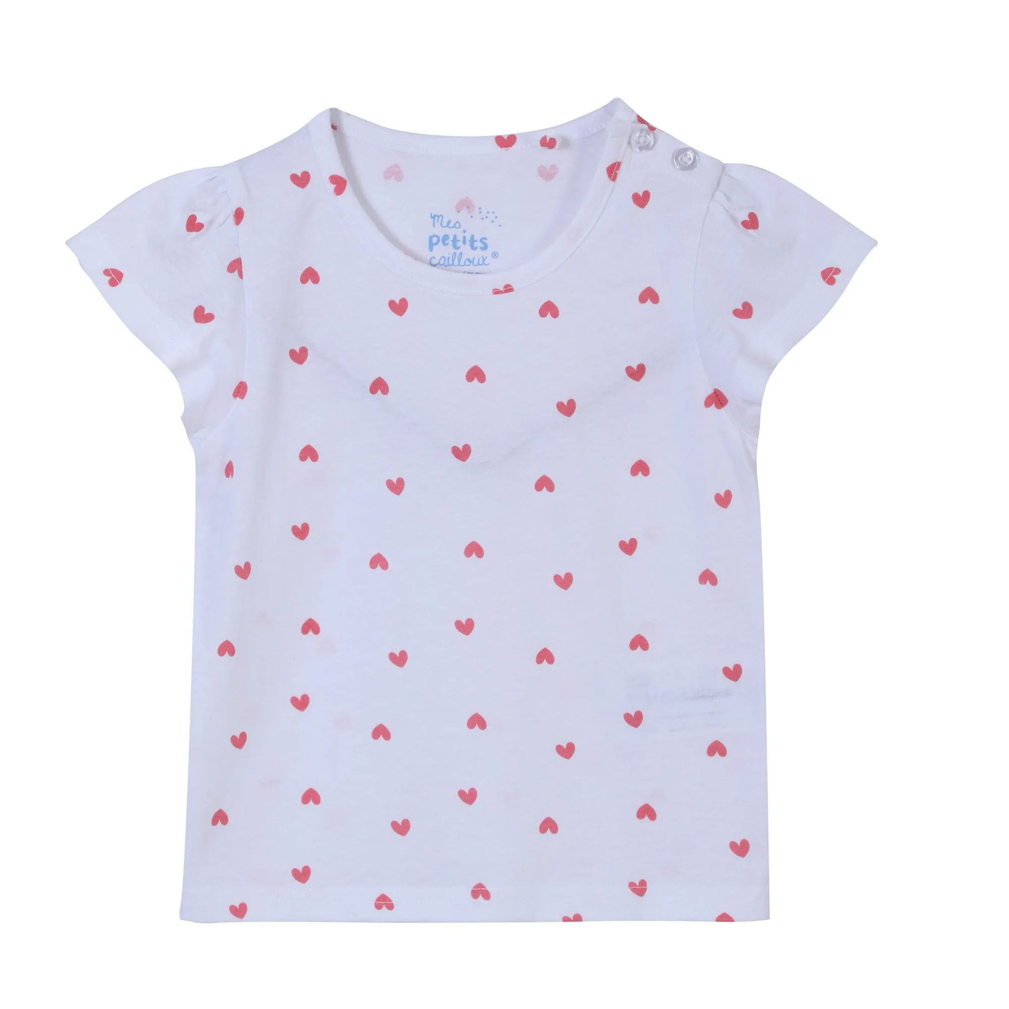 Tee-shirt manches courtes 3/36 mois - Rose foncé - Image 5