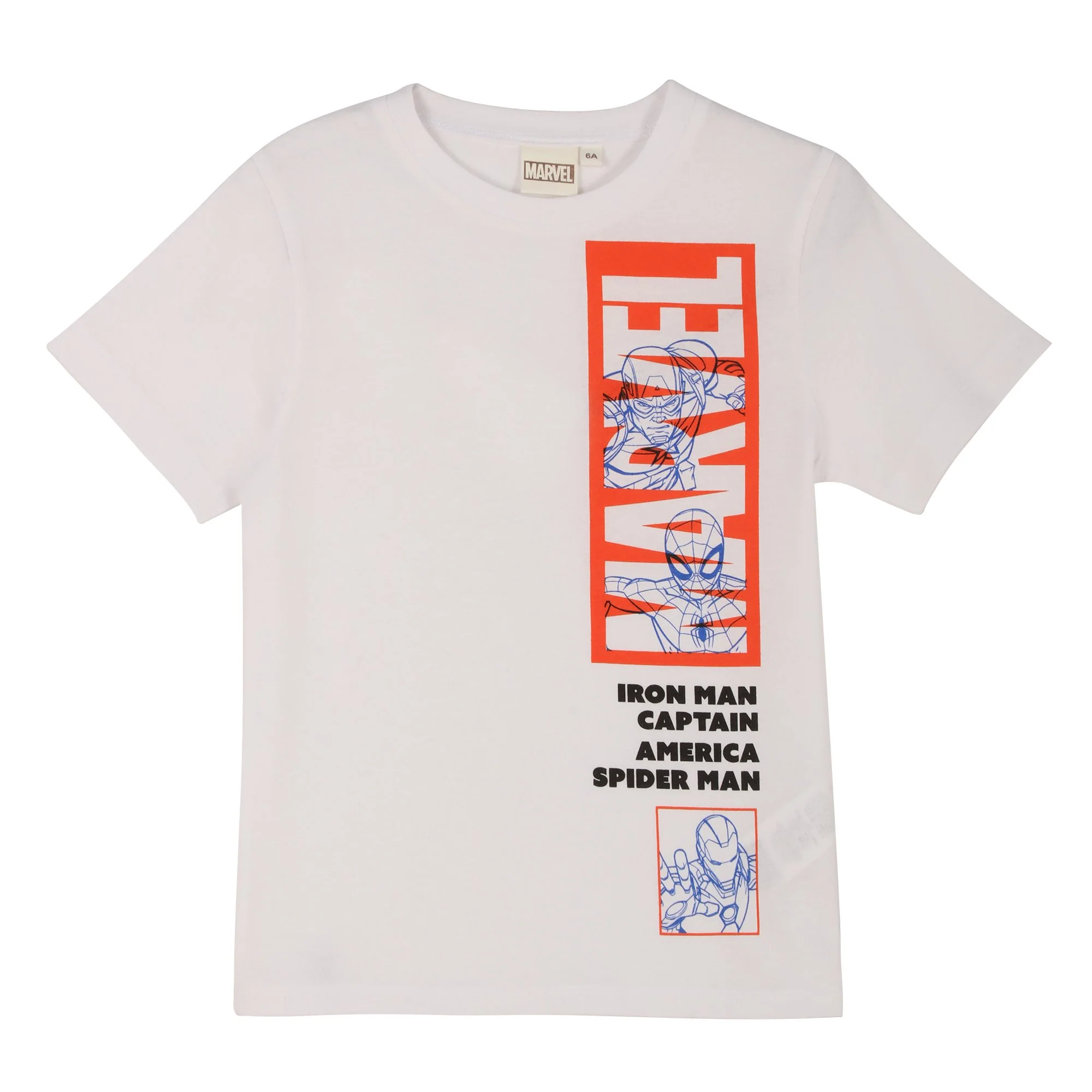Tee-shirt manches courtes 6/12 ans - Blanc