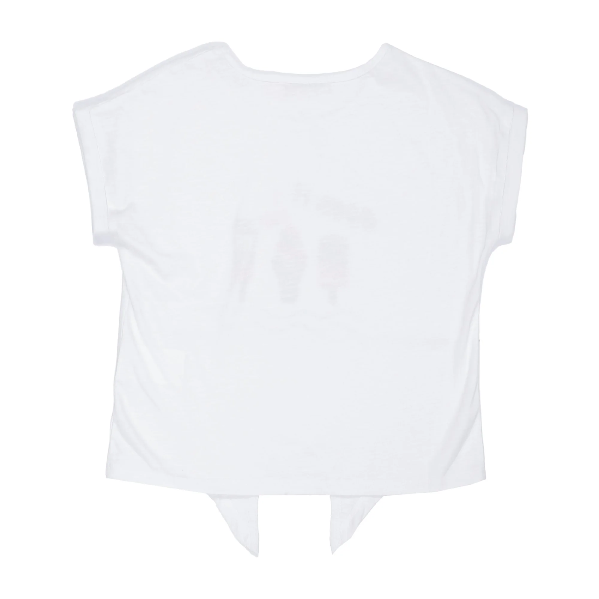 Tee-shirt manches courtes avec nœud 3/6 ans - Blanc - Image 2