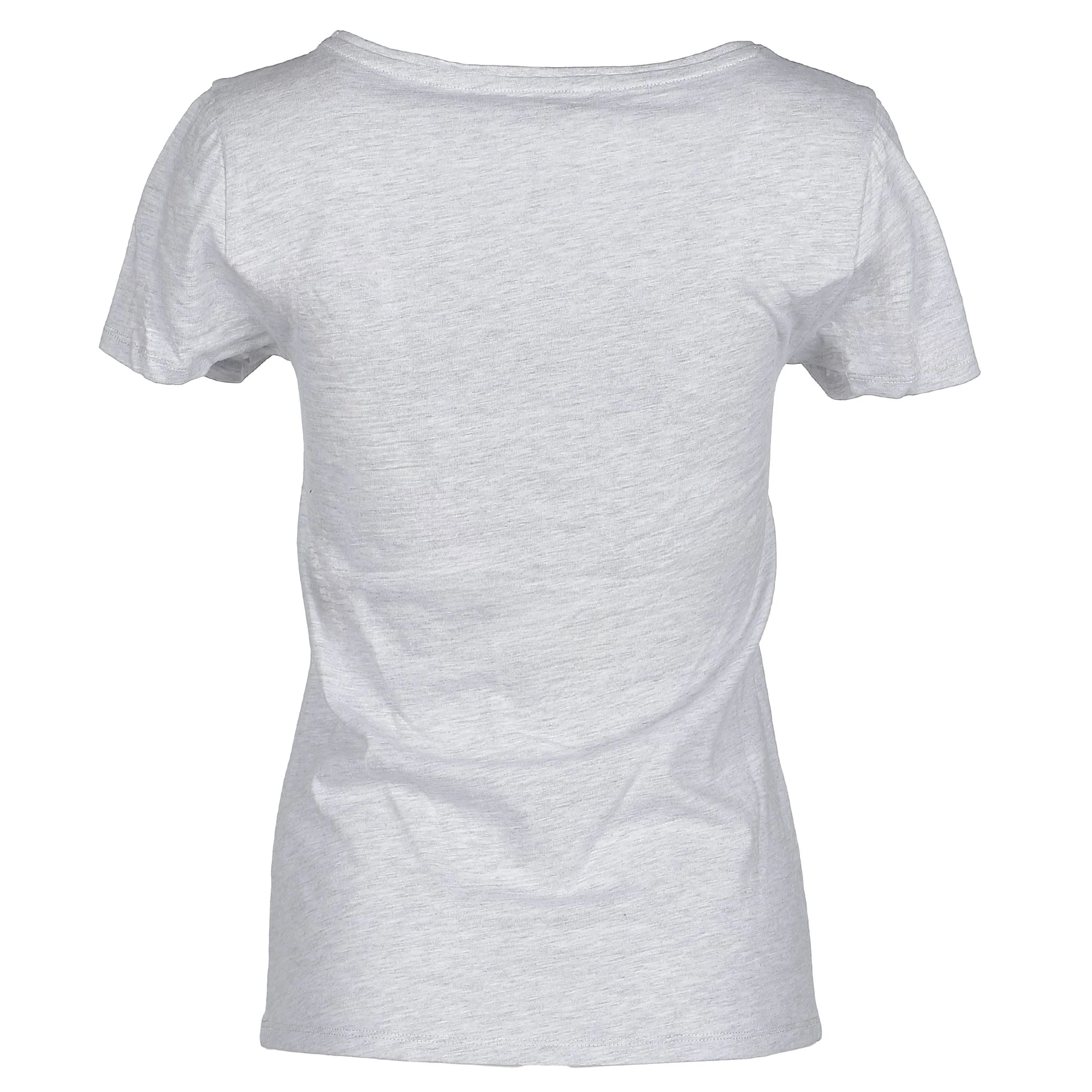 Tee-shirt manches courtes col V - Gris - Image 6