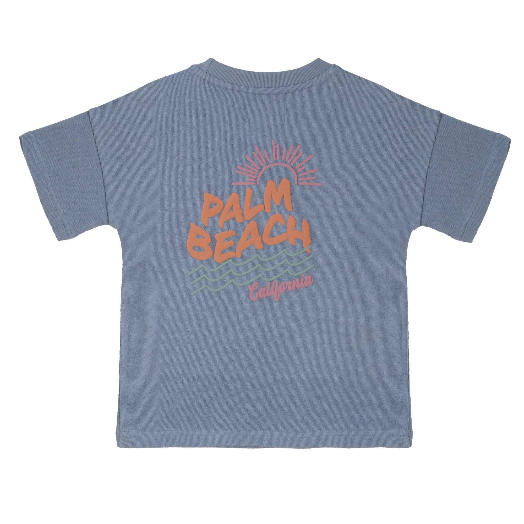 Tee-shirt manches courtes Palm Beach 3/12 ans - Bleu - Image 2