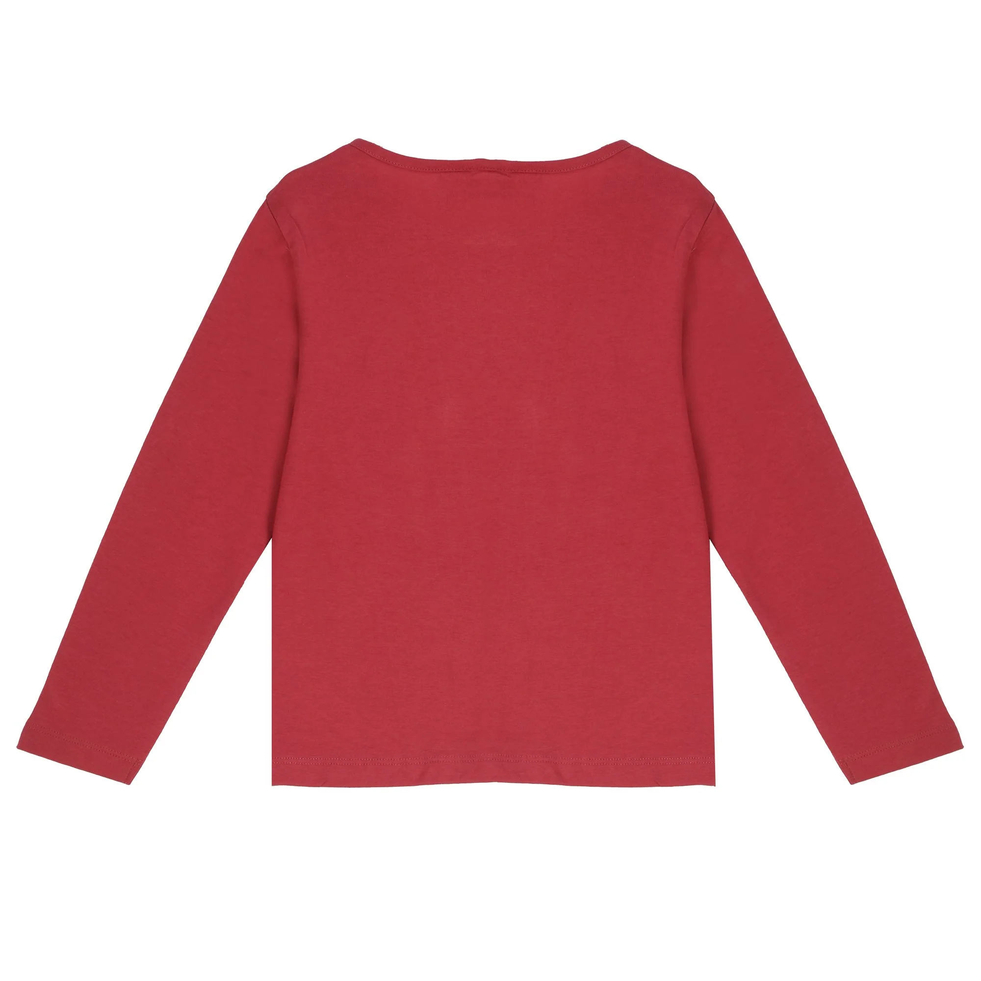 Tee-shirt manches longues avec animation 3/12 ans - Rouge - Image 2