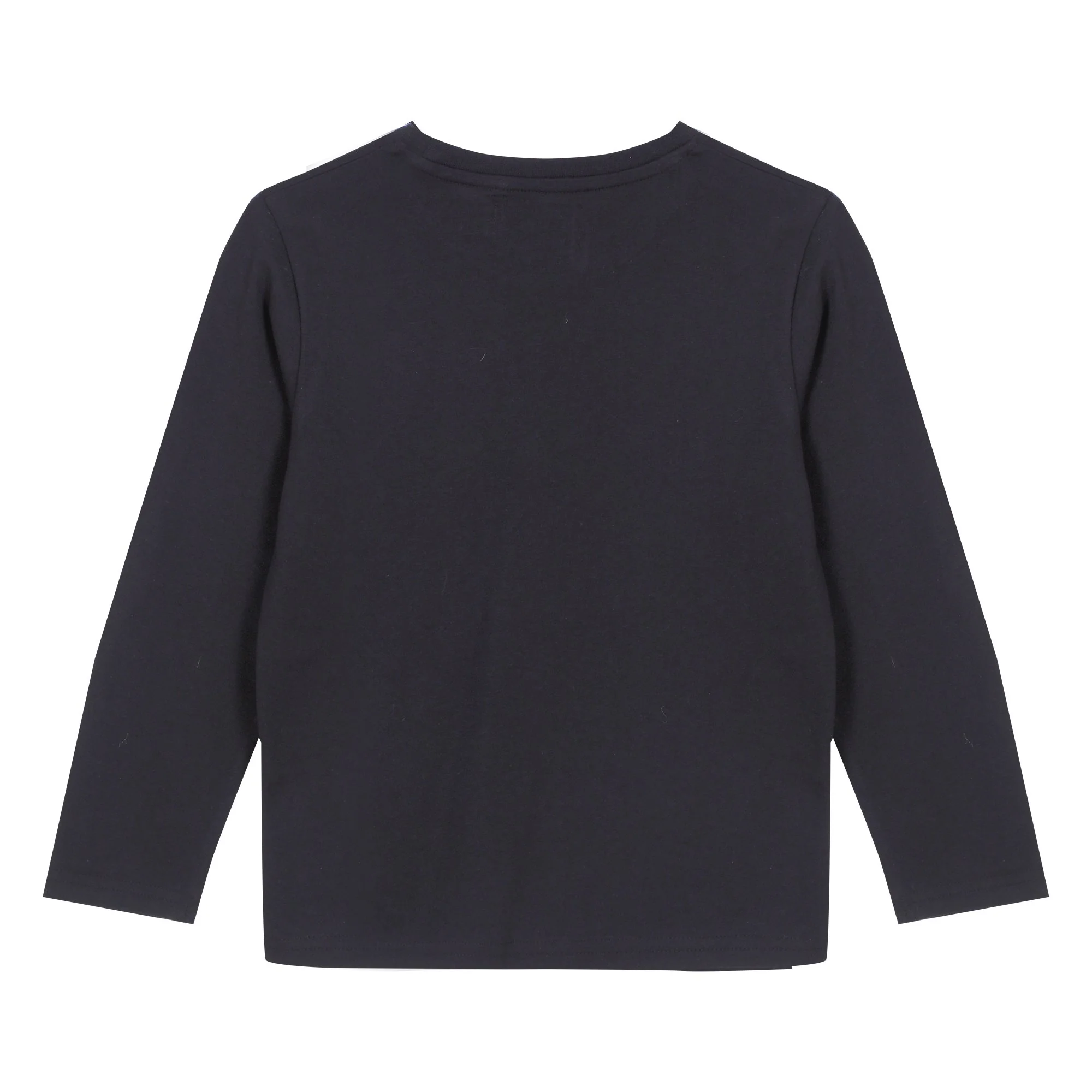 Tee-shirt uni manches longues 3/12 ans - Noir - Image 3