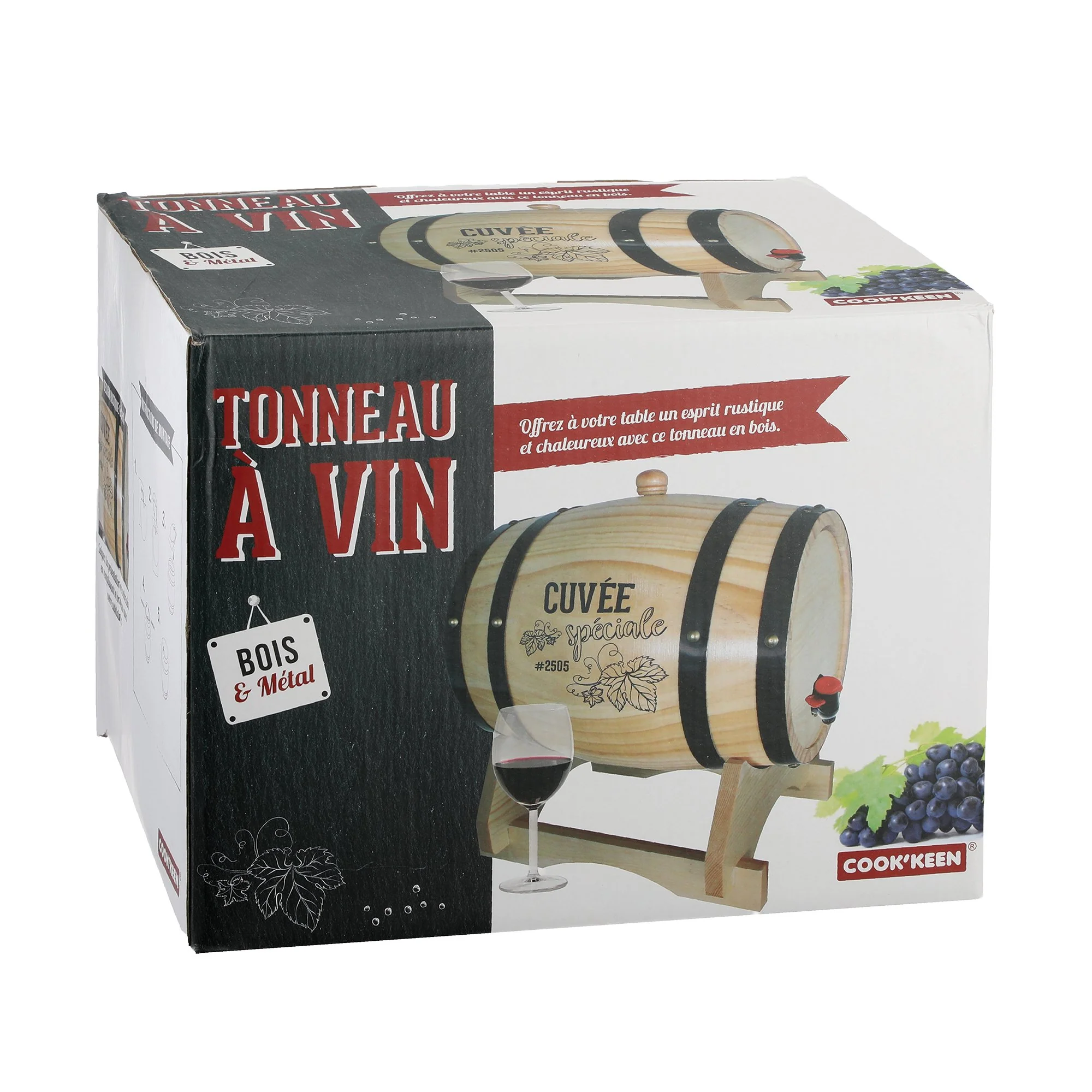 Tonneau à vin en bois 5L - Image 4