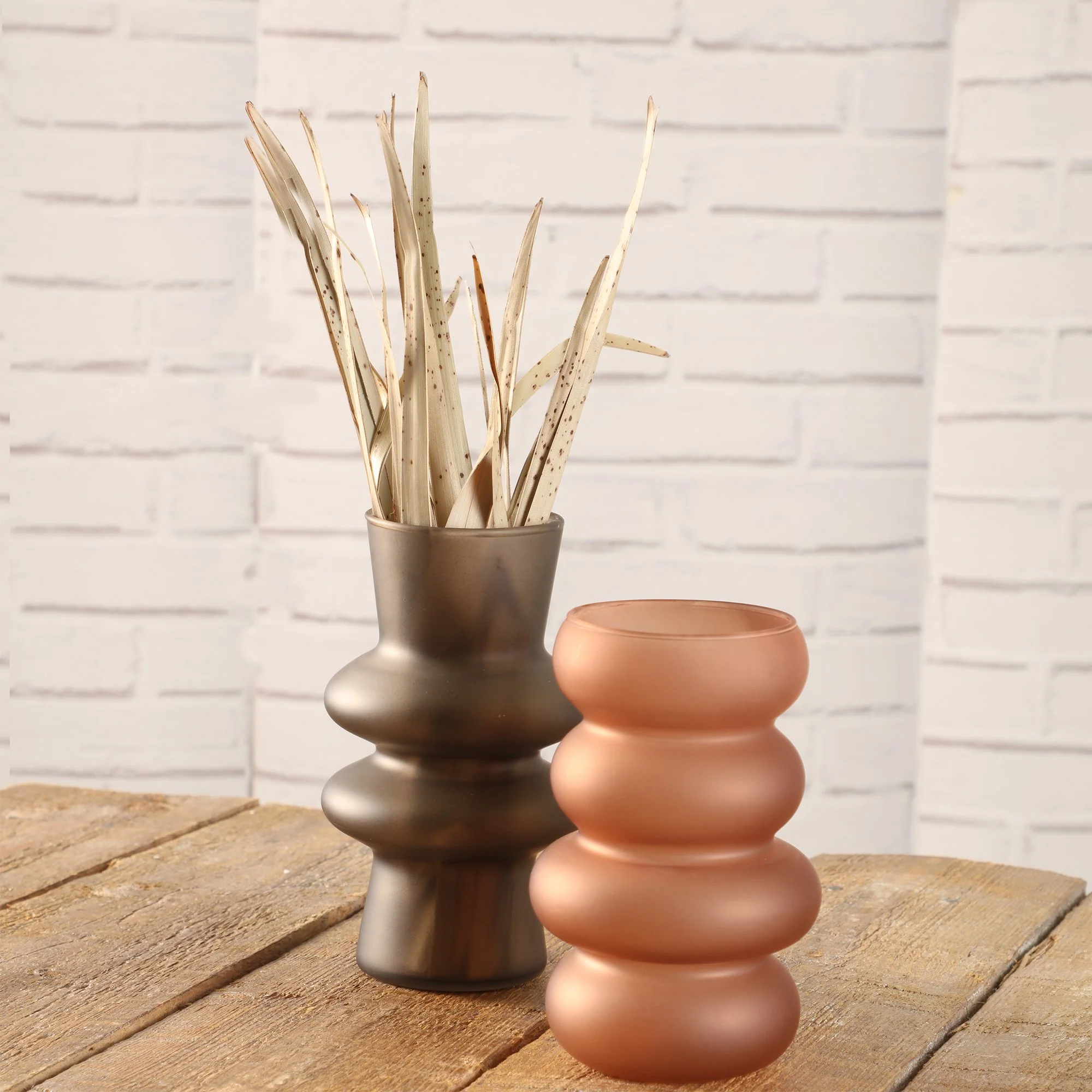 Vase en verre fumé - Image 3