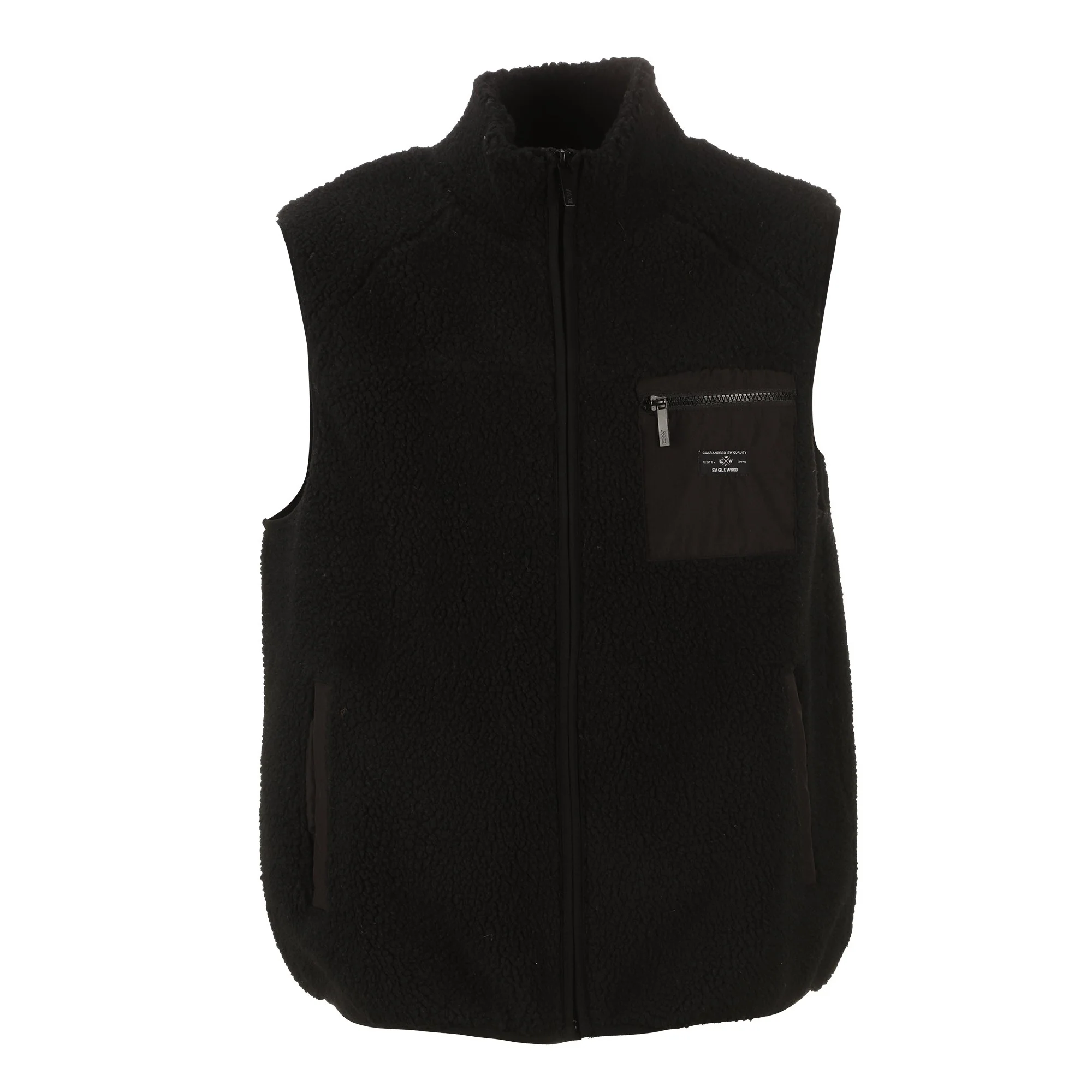 Veste sans manches sherpa  - Noir - Image 2