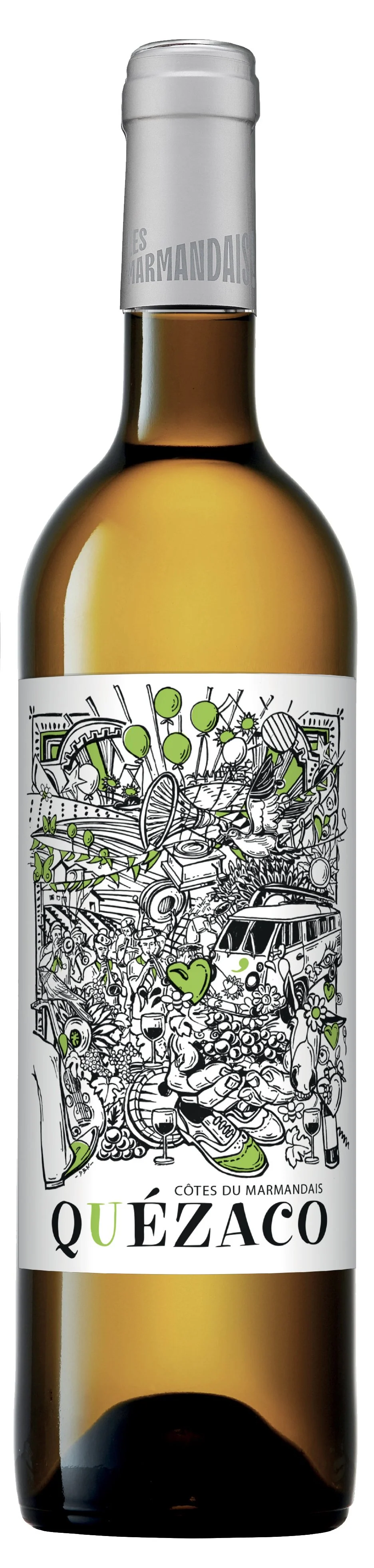 Vin blanc sec Quezaco Côtes du Marmandais AO 2024 14.5%